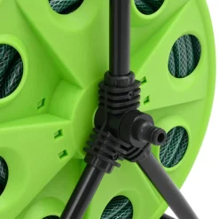 vidaXL Slanghaspel vrijstaand met 20 m slang PVC groen