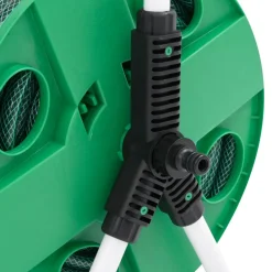 vidaXL Slanghaspel vrijstaand met 20 m slang PVC groen
