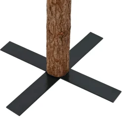 vidaXL Slanke Kerstboom Groen 150 cm PVC en massief dennenhout