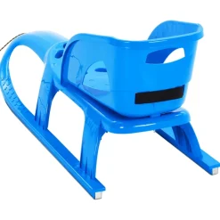 vidaXL Slee met zitje 102,5x40x23 cm polypropeen blauw