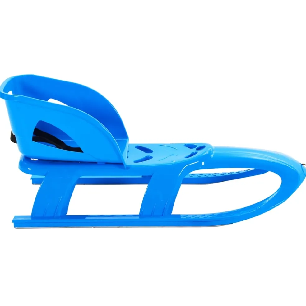 vidaXL Slee met zitje 102,5x40x23 cm polypropeen blauw
