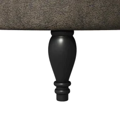 vidaXL Slipper Stoel Donkergrijs 56,5 x 70 x 110 cm Nep Suede Leer