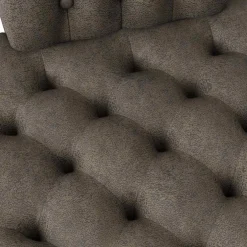 vidaXL Slipper Stoel Donkergrijs 56,5 x 70 x 110 cm Nep Suede Leer