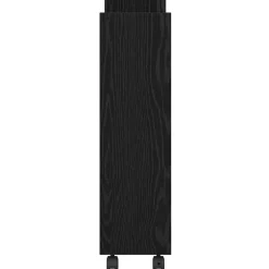 vidaXL Smalle Opbergtrolley Zwart Eiken 60 x 22 x 80 cm Bewerkt hout