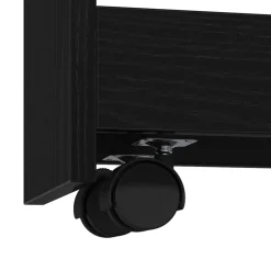 vidaXL Smalle Opbergtrolley Zwart Eiken 60 x 20 x 82 cm Bewerkt hout
