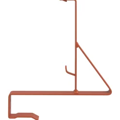 vidaXL Sneeuwbeveiligingsteun Rood 29,5 x 3 x 34,5 cm Staal