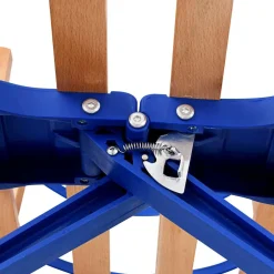 vidaXL Sneeuwslee met rugleuning inklapbaar 119 cm hout