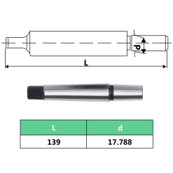vidaXL Snelspanboorkop MT3-B18 met 16 mm klembereik
