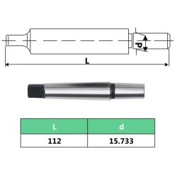 vidaXL Snelspanboorkop MT2-B16 met 13 mm klembereik