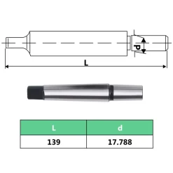 vidaXL Snelspanboorkop MT2-B18 met 16 mm klembereik