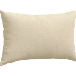 vidaXL Sofa Kussens 2 st Stof Crème 50 x 30 cm