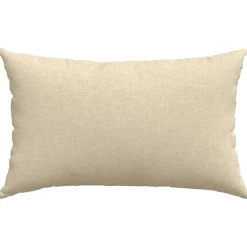 vidaXL Sofa Kussens 2 st Stof Crème 50 x 30 cm