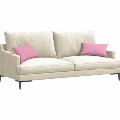vidaXL Sofa Kussens 2 st Stof Roze 50 x 30 cm