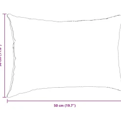 vidaXL Sofa Kussens 2 st Stof Roze 50 x 30 cm