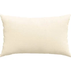 vidaXL Sofa Kussens 2 stuks Crème 50 x 30 cm Cordstof