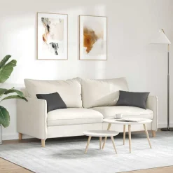 vidaXL Sofa Kussens 2 stuks Donkergrijs 50 x 30 cm Cordstof