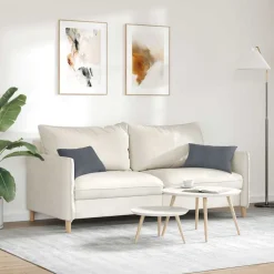 vidaXL Sofa Kussens 2 stuks Donkergrijs 50 x 30 cm Cordstof