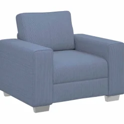 vidaXL Sofastoel Blauw 100x77x82 cm Corduroy Stof