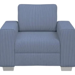 vidaXL Sofastoel Blauw 100x77x82 cm Corduroy Stof