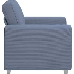 vidaXL Sofastoel Blauw 100x77x82 cm Corduroy Stof