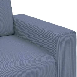 vidaXL Sofastoel Blauw 100x77x82 cm Corduroy Stof