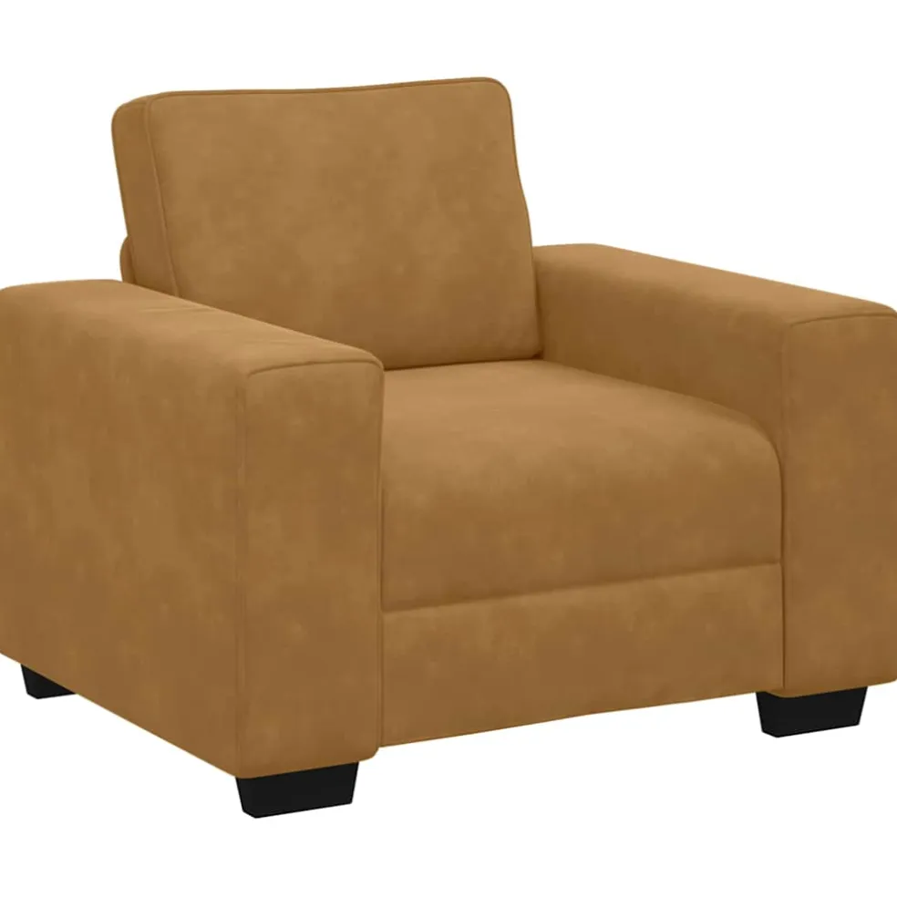 vidaXL Sofastoel Bruin 100x77x82 cm Fluweel