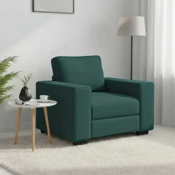 vidaXL Sofastoel Donkergroen 100x77x82 cm Stof