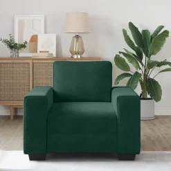vidaXL Sofastoel Donkergroen 100x77x82 cm Fluweel