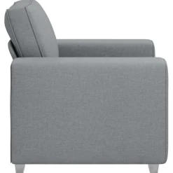 vidaXL Sofa Stoel Lichtgrijs 100 cm Stof