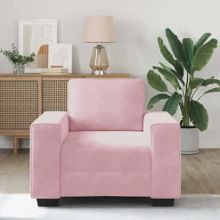vidaXL Sofastoel Roze 100x77x82 cm Fluweel