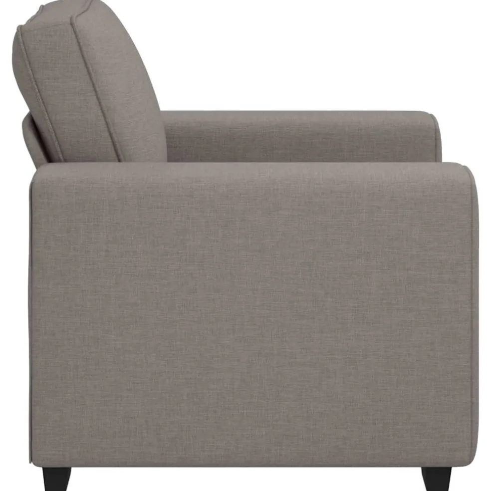 vidaXL Sofastoel Taupe 100x77x82 cm Stof