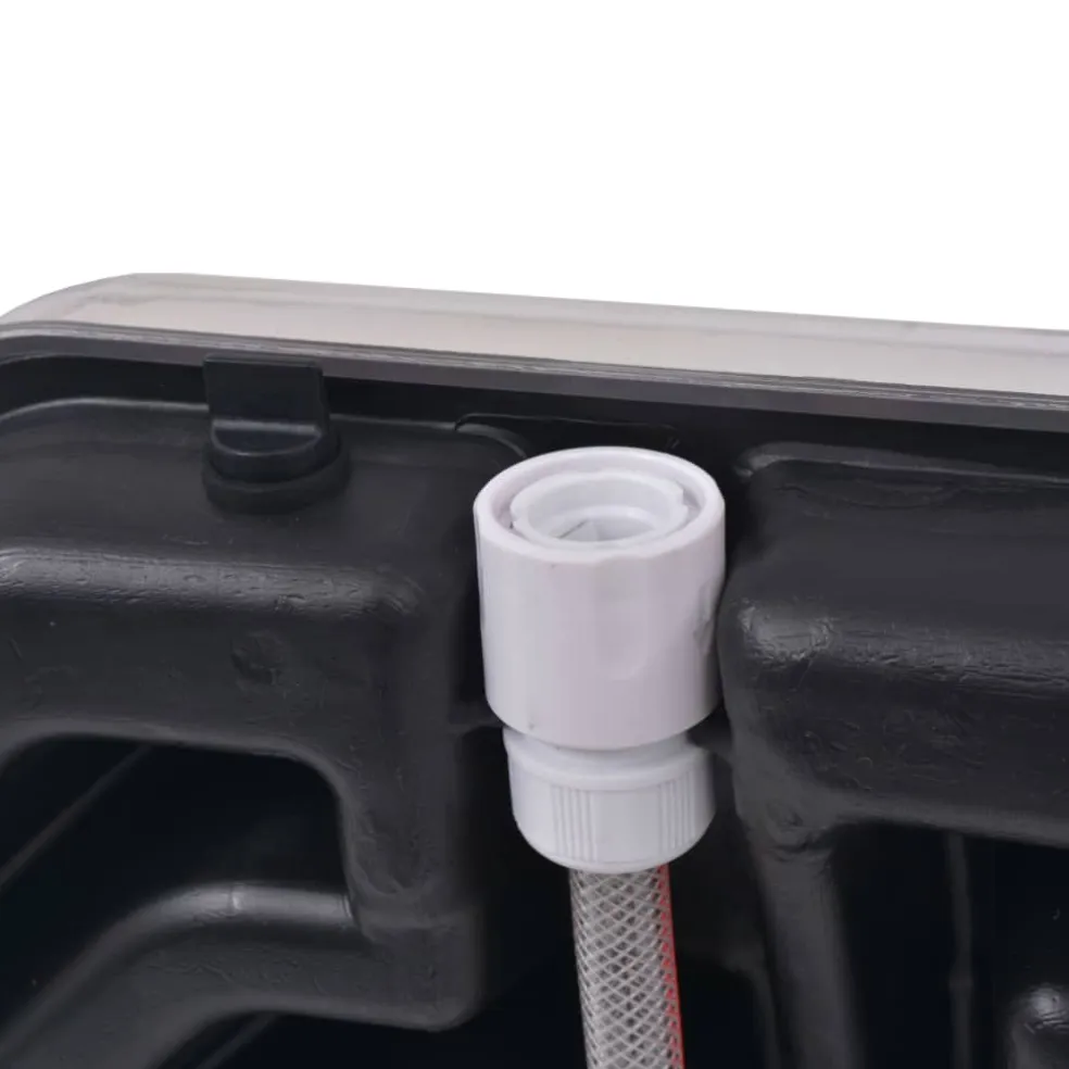 vidaXL Solar douche 20 L aluminium HDPE