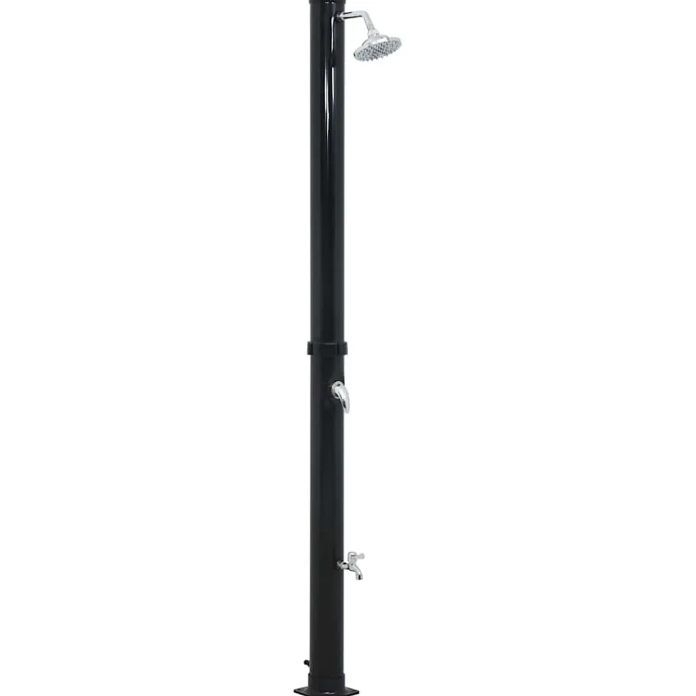 vidaXL Solardouche 20 L 220 cm zwart