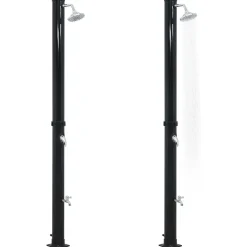 vidaXL Solardouche 20 L 220 cm zwart