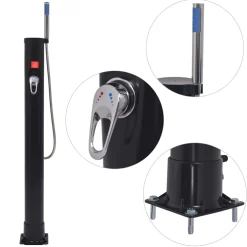 vidaXL Solar douche 8 L PVC staal