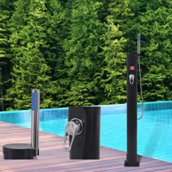 vidaXL Solar douche 8 L PVC staal