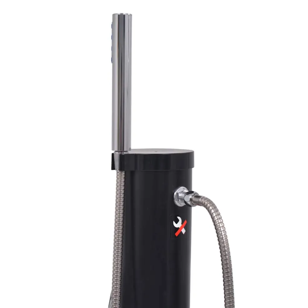 vidaXL Solar douche 8 L PVC staal
