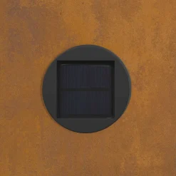 vidaXL Solar LED Pad Licht 2 st Warmwit 18 x 18 x 50 cm weervast staal