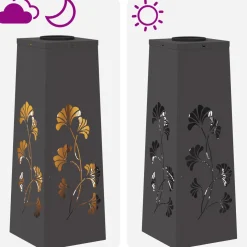 vidaXL Solar LED Pad Licht 2 st Warmwit 18 x 18 x 50 cm