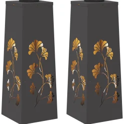 vidaXL Solar LED Pad Licht 2 st Warmwit 18 x 18 x 50 cm