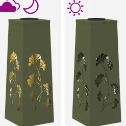 vidaXL Solar LED Pad Licht 2 st Warmwit 18 x 18 x 50 cm