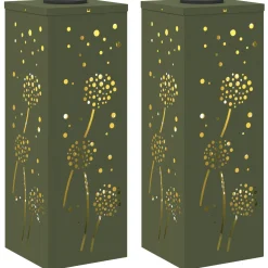 vidaXL Solar LED Pad Licht 2 st Warmwit 18 x 18 x 50 cm