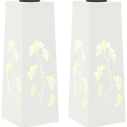 vidaXL Solar LED Pad Licht 2 st Warmwit 18 x 18 x 50 cm