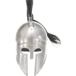 vidaXL Soldatenhelm Grieks replica LARP staal zilverkleurig