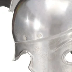 vidaXL Soldatenhelm Grieks replica LARP staal zilverkleurig