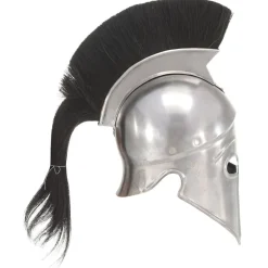 vidaXL Soldatenhelm Grieks replica LARP staal zilverkleurig