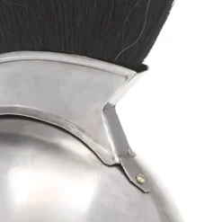 vidaXL Soldatenhelm Grieks replica LARP staal zilverkleurig