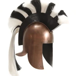 vidaXL Soldatenhelm Grieks replica LARP staal koperkleurig