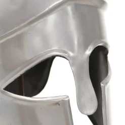 vidaXL Soldatenhelm Grieks replica LARP staal zilverkleurig
