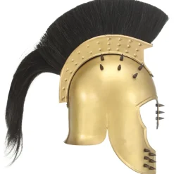 vidaXL Soldatenhelm Grieks replica LARP staal messingkleurig